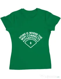 Tricou ADLER dama Home wifi Verde mediu