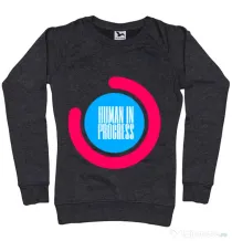 Bluza ADLER dama Human in progress Negru melanj