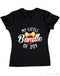 Tricou ADLER dama Bundle of joy Negru