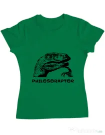 Tricou ADLER dama Philosoraptor Verde mediu