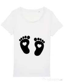 Tricou STANLEY STELLA dama Picioruse Alb