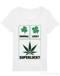 Tricou STANLEY STELLA dama Super lucky Alb