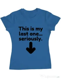 Tricou ADLER dama The last one Albastru azuriu
