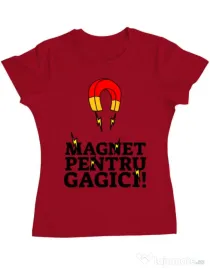 Tricou ADLER dama Magnet pentru gagici Rosu