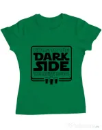 Tricou ADLER dama Dark side with beer Verde mediu