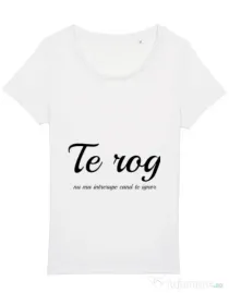 Tricou STANLEY STELLA dama Nu ma intrerupe Alb