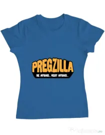 Tricou ADLER dama Pregzilla Albastru azuriu