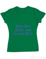 Tricou ADLER dama How do I block you Verde mediu