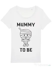 Tricou STANLEY STELLA dama Mummy to be boy Alb