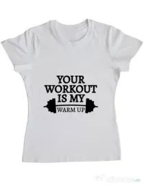 Tricou ADLER dama Your workout Alb