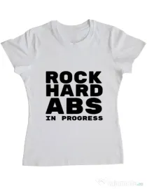 Tricou ADLER dama Rock hard Alb