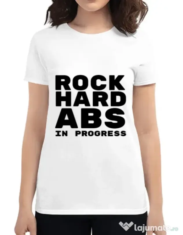 Tricou ADLER dama Rock hard Alb