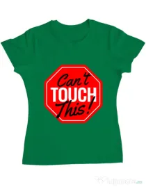 Tricou ADLER dama Can’t touch this Verde mediu