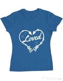 Tricou ADLER dama Loved Albastru azuriu