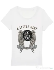Tricou STANLEY STELLA dama A little dirt Alb