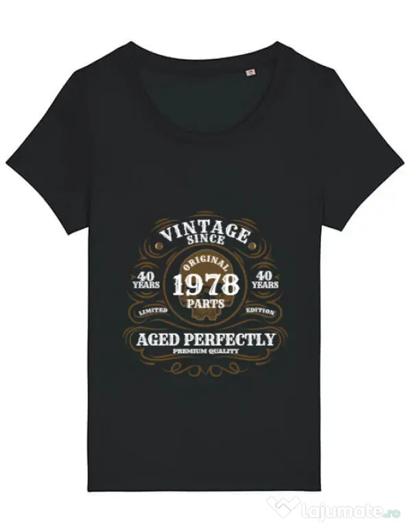 Tricou STANLEY STELLA dama Vintage since Negru