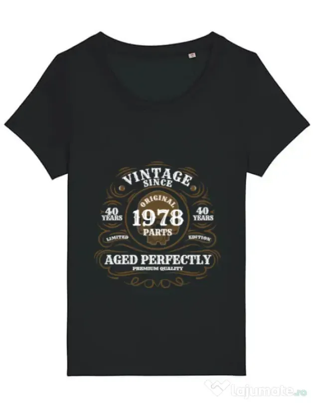 Tricou STANLEY STELLA dama Vintage since Negru