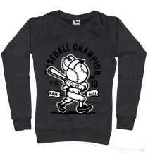Bluza ADLER dama Baseball Champion Negru melanj