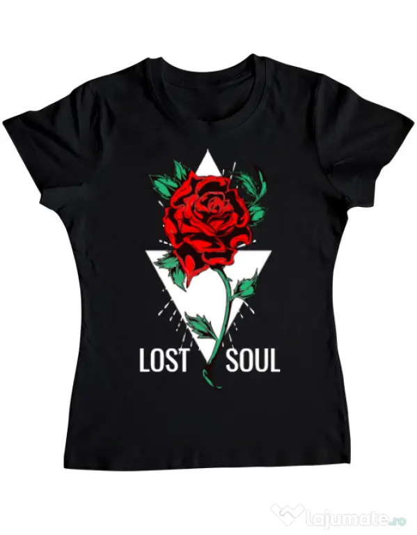 Tricou ADLER dama Lost soul Negru