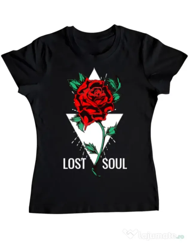 Tricou ADLER dama Lost soul Negru