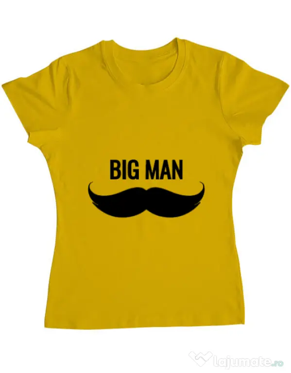 Tricou ADLER dama Big man Galben
