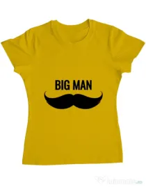 Tricou ADLER dama Big man Galben