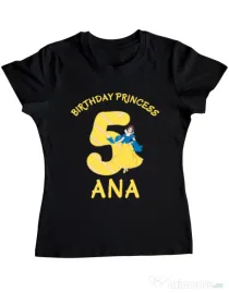 Tricou ADLER dama Birthday Princess Negru