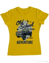 Tricou ADLER dama Off-road truck Galben
