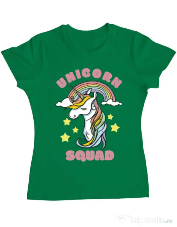 Tricou ADLER dama Unicorn squad Verde mediu