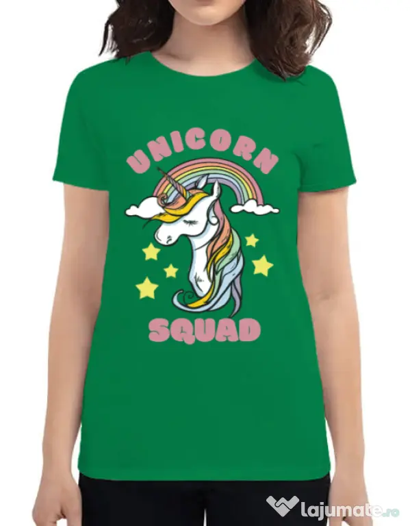 Tricou ADLER dama Unicorn squad Verde mediu