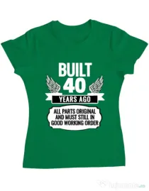 Tricou ADLER dama Original parts Verde mediu