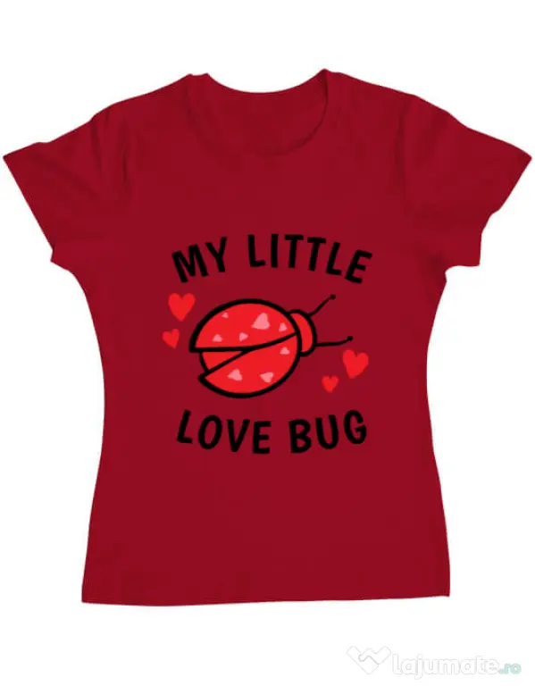 Tricou ADLER dama My little love bug Rosu