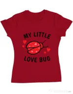 Tricou ADLER dama My little love bug Rosu