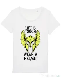 Tricou STANLEY STELLA dama Life is tough Alb