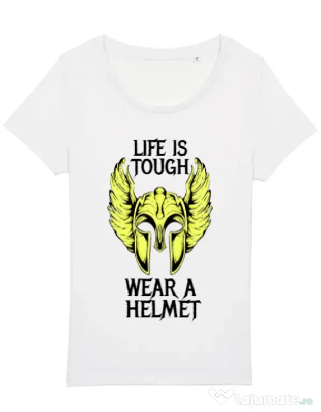 Tricou STANLEY STELLA dama Life is tough Alb