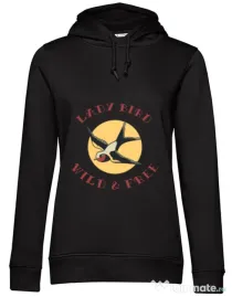 Hoodie dama cu gluga Ladybird Negru
