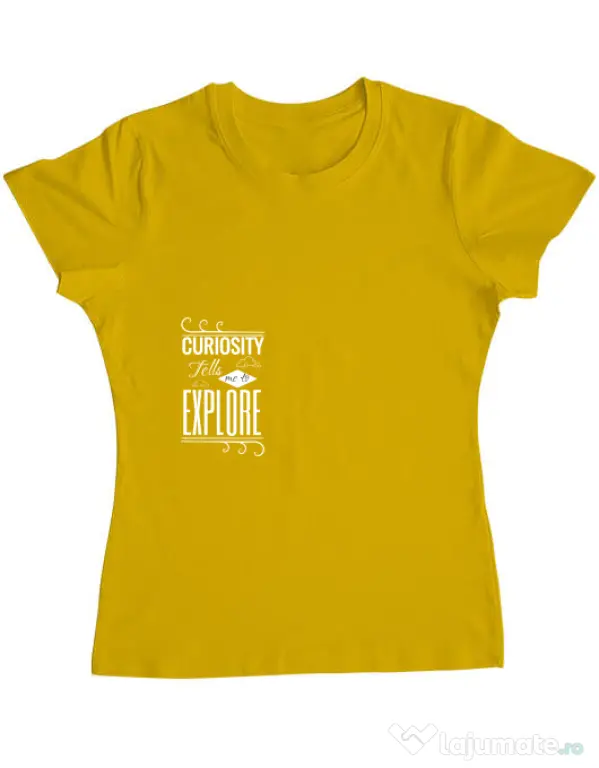 Tricou ADLER dama Curiosity Galben