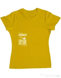 Tricou ADLER dama Curiosity Galben