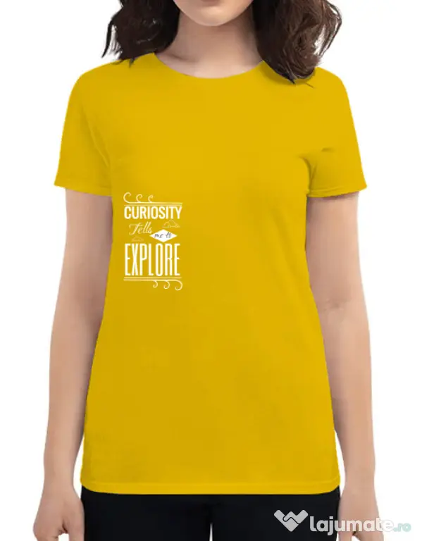 Tricou ADLER dama Curiosity Galben