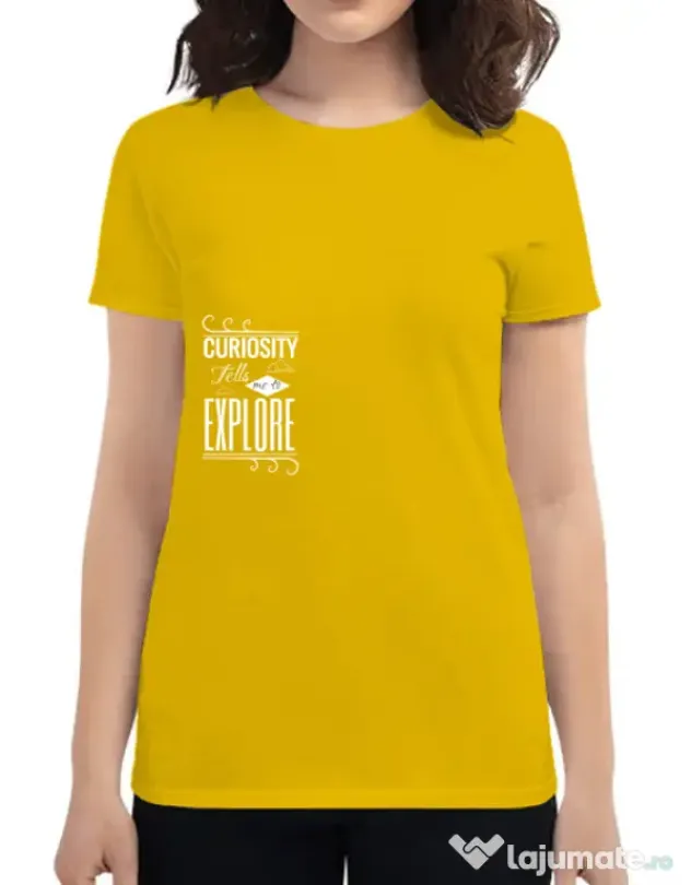Tricou ADLER dama Curiosity Galben