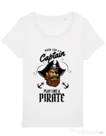 Tricou STANLEY STELLA dama Play like a pirate Alb