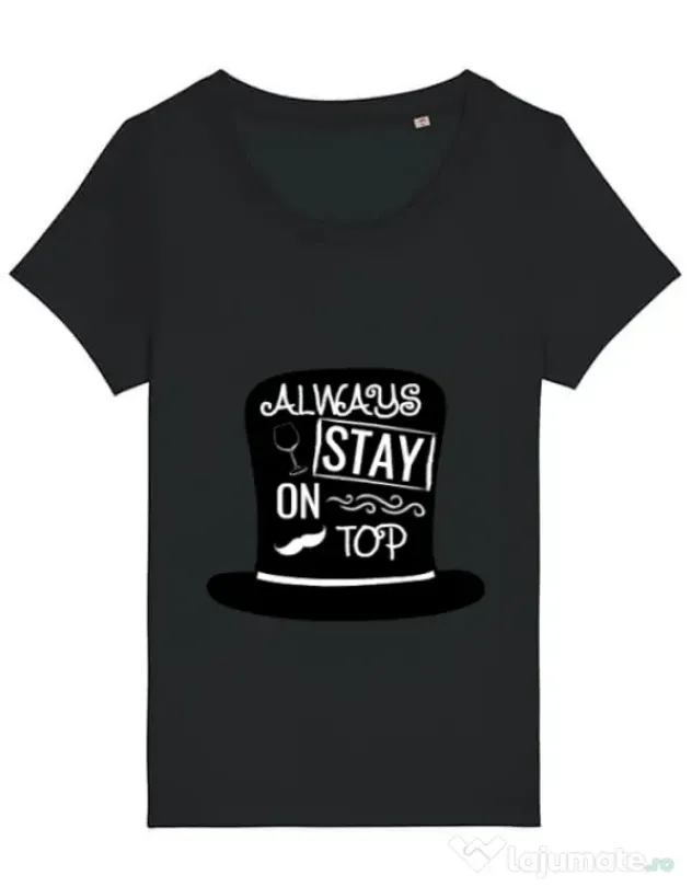 Tricou STANLEY STELLA dama Stay on top Negru
