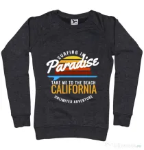 Bluza ADLER dama Surfing in paradise Negru melanj