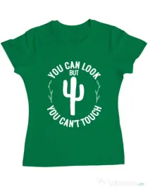 Tricou ADLER dama You can’t touch Verde mediu
