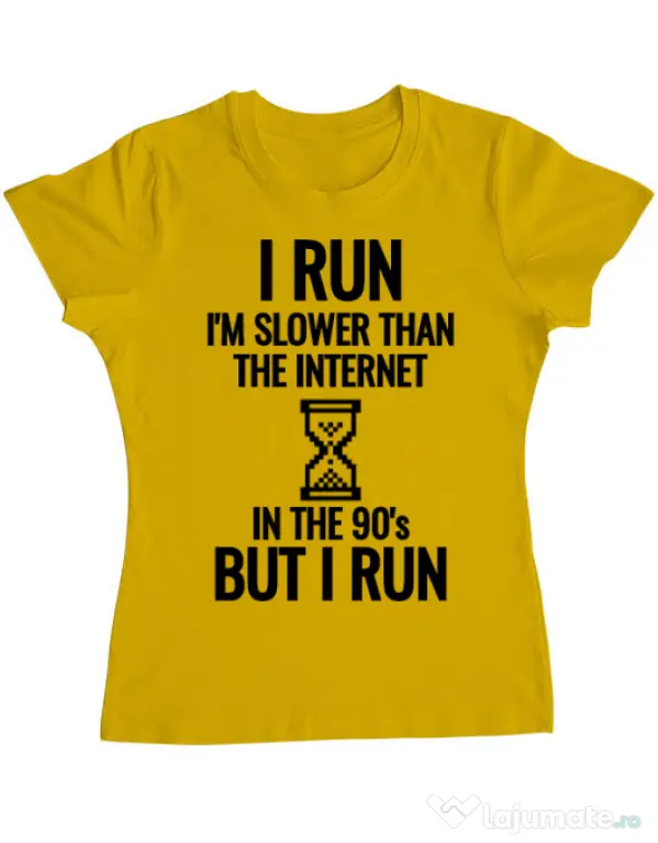 Tricou ADLER dama I run Galben