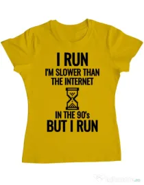 Tricou ADLER dama I run Galben