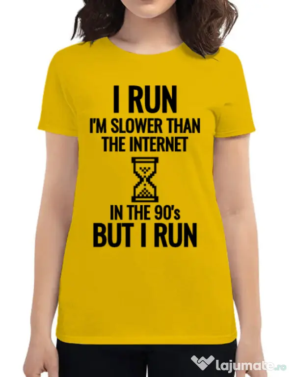 Tricou ADLER dama I run Galben