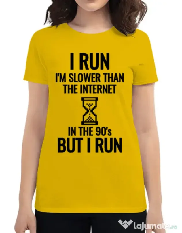 Tricou ADLER dama I run Galben