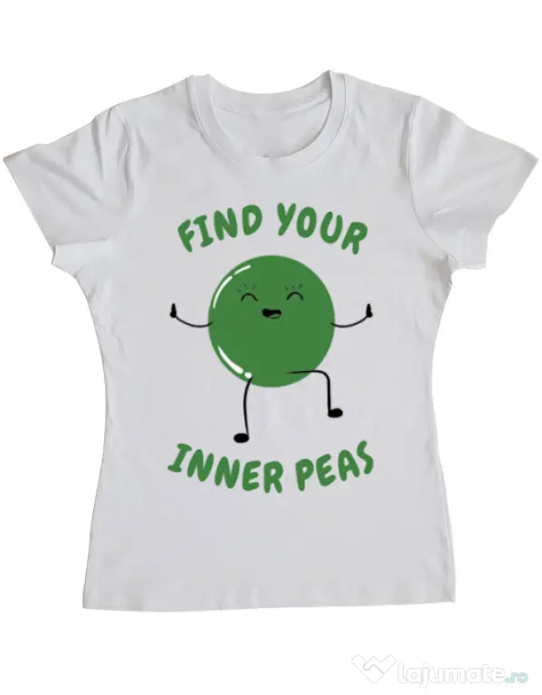 Tricou ADLER dama Inner peas Alb