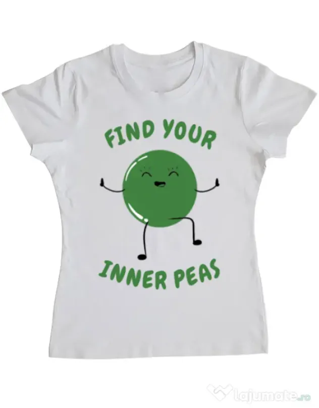Tricou ADLER dama Inner peas Alb